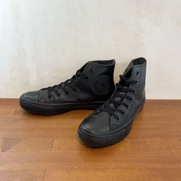 새상품급 컨버스 올스타 가죽 24.0cm 블랙