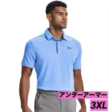 언더아머 피케 셔츠 3XL 블루 UA 테크 폴로 골프 빅사이즈