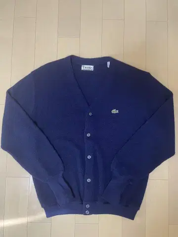 IZOD/LACOSTE 네이비 가디건 70s