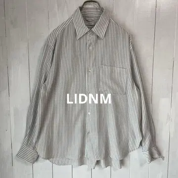 LIDNM 아세테이트&레이온 레귤러 카라 디자인 셔츠