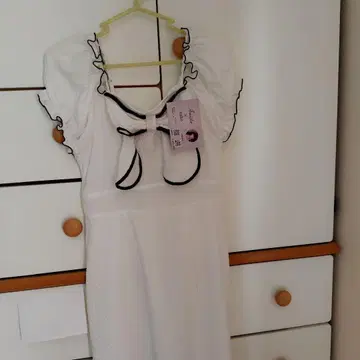 Amakusa x Nako 화이트 티셔츠 원피스