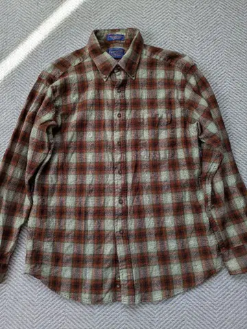 Pendleton Sir Pendleton 체크 울 셔츠 100