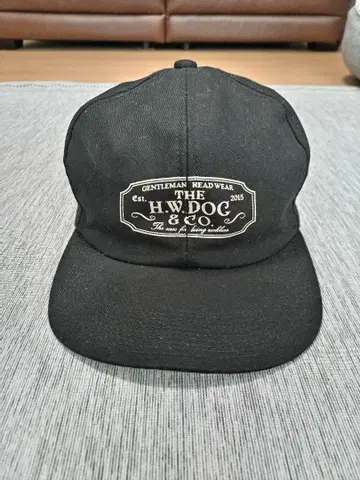 H.W.DOG & CO. 블랙 캡