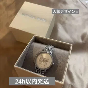 MICHAEL KORS 실버 아날로그 시계