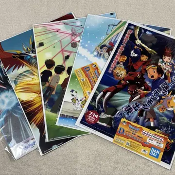 제일복권 디지몬 D상 클리어 포스터 4종 임페리얼드라몬