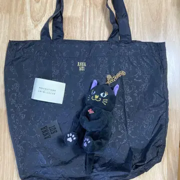 구하기 어려움! ANNA SUI 봉제 인형 파우치 포함 에코백