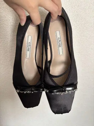 MaryJaneCrystalRibbonSatin Flats