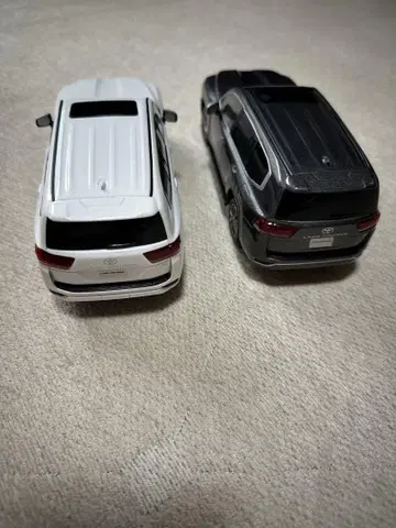 화이트 블랙 SUV 미니카 세트