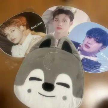 straykids 스키즈 방찬 부채 커버와 부채 세트