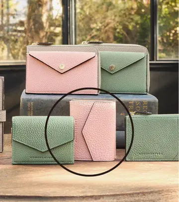 보나벤츄라 사쿠라 핑크 3단 폴더형 지갑