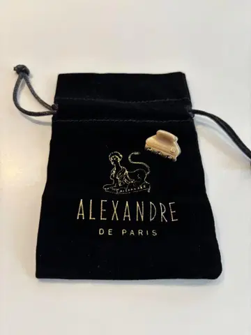 ALEXANDRE DE PARIS 헤어 클립 베이지