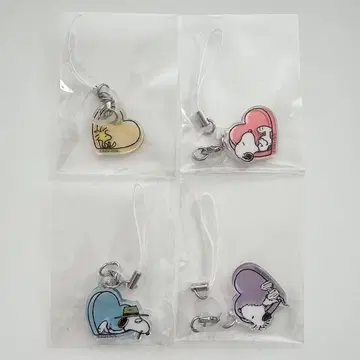 PEANUTS SNOOPY 마커 참 하트 4개 세트