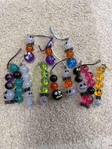 나이트메어 비포 크리스마스 비즈 스트랩 12개 세트