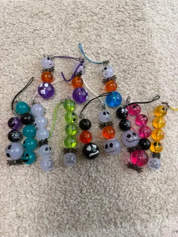 나이트메어 비포 크리스마스 비즈 스트랩 12개 세트