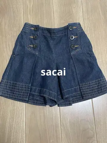 sacai 데님 숏팬츠 16-02425