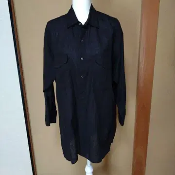 블랙 긴팔 셔츠 2 포켓 TICCA