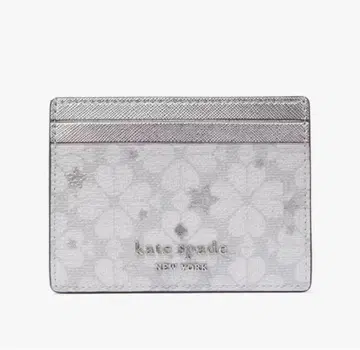 kate spade 스페이드 플라워 스타 실버 별 패턴 카드 케이스