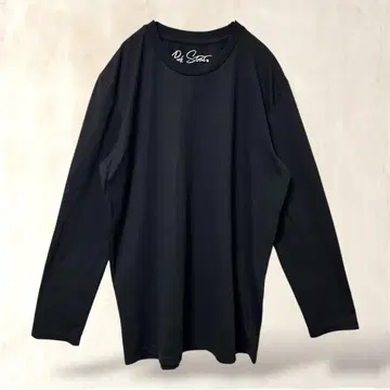 긴팔 티셔츠 롱티 블랙 2L 무지 U넥 돌려입기 좋은 루즈핏