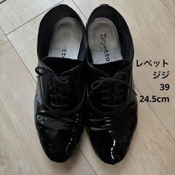 레페토 ZiZi 지지 블랙 레이스업 39 24.5cm
