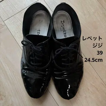 가격 인하 레페토 ZiZi 지지 블랙 레이스업 39 24.5cm