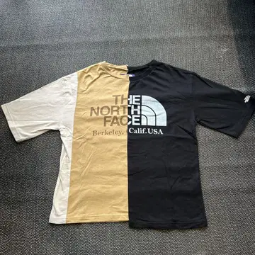 THE NORTH FACE 반팔 티셔츠 베이지/블랙