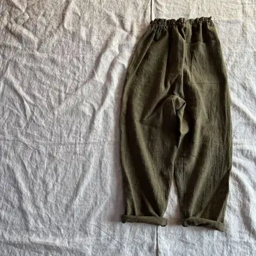 린넨울 몸빼 카키
