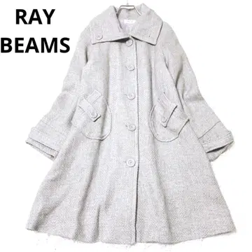 레이빔즈 코트 아우터 울 혼방 가을 겨울 내추럴 그레이 포켓