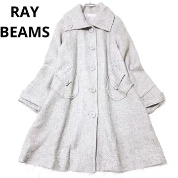 레이빔즈 코트 아우터 울 혼방 가을 겨울 내추럴 그레이 포켓