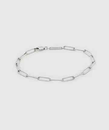 TOM WOOD Box Bracelet 실버 7인치
