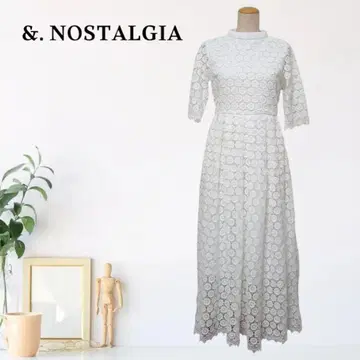 zB511 [ M ] &.nostalgia 자수 하이넥 원피스