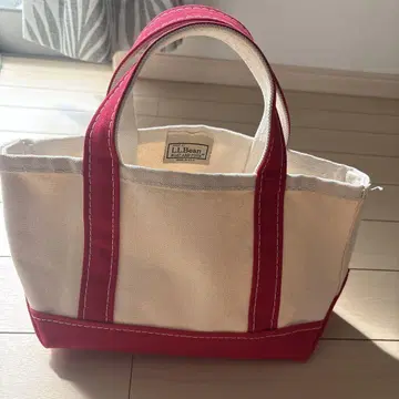 L.L.Bean 보트 앤 토트 내추럴/레드 스몰