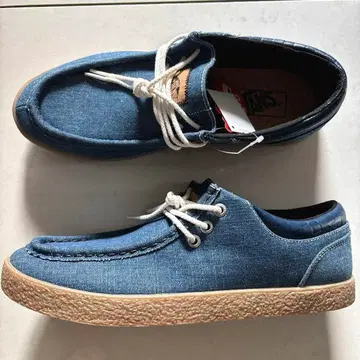 [ 미사용 새상품 ] Vans 데님 로퍼 스니커즈