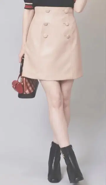 31 Sons de mode 인조 가죽 사다리꼴 스커트