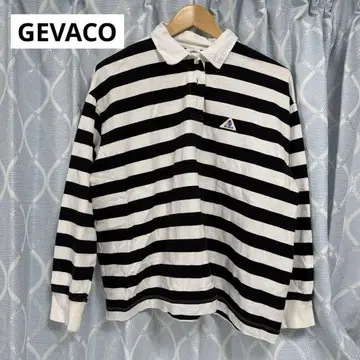 GEVACO 바코 긴팔 티셔츠 피케 셔츠 긴팔 보더