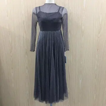새상품 럭스브릴 시어 롱 원피스 F0929B05