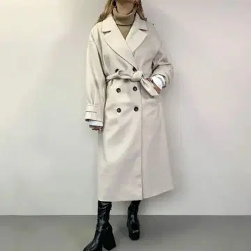 [ 새상품급 ] 트렌치코트 아이보리