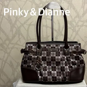 핑키&다이앤 Pinky & Dianne 체크 무늬 핸드백 R