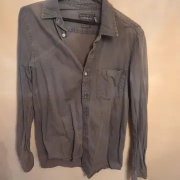 TOPMAN 그레이 데님 셔츠 클래식 핏