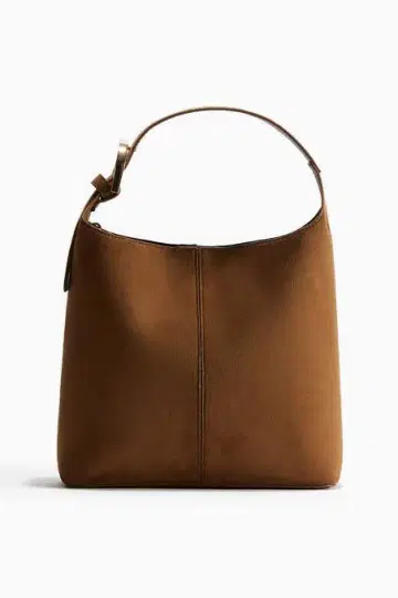 H&M 브라운 스웨이드 숄더백 소