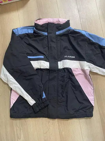 XLARGE 집업 자켓 블랙/핑크/블루