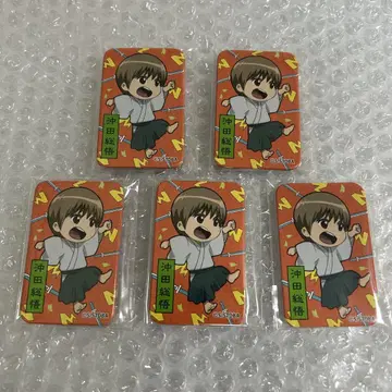 은혼 사각형 캔뱃지 오키타 소고 세트