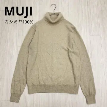 무인양품 MUJI 캐시미어 100% 터틀넥 니트 스웨터 M