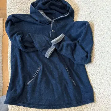 45R 네이비 후드 부착 후드티 XL