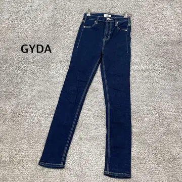 [ GYDA ] 원 워시 하이웨스트 팬츠 스키니 블루