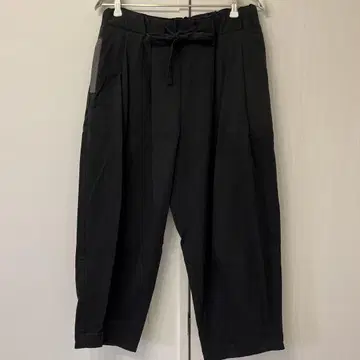 sirone 블랙 와이드 팬츠 드로우 스트링 포함
