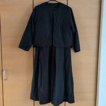 블랙 원피스 수트 세트
