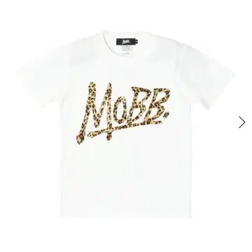 MOBB XL 티셔츠 화이트 레오파드 무늬 스트릿 스타일 새상품급