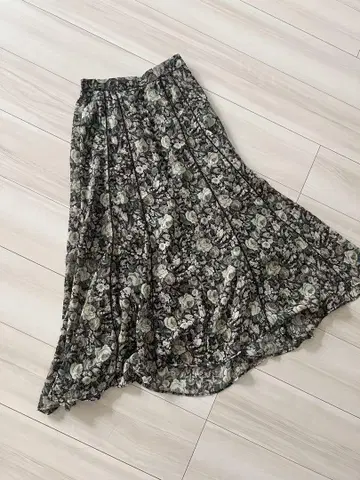 코코딜 플라워 머메이드 스커트