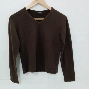 9.29 S882 A.P.C. 니트 브라운 울 혼방 M