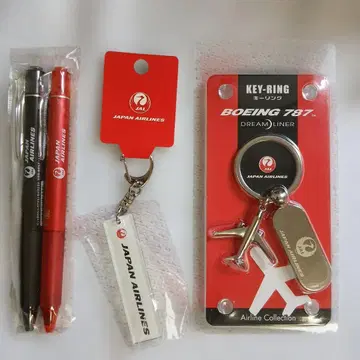 일본항공 JAL BOEING787 키링 키홀더 프릭션 일괄